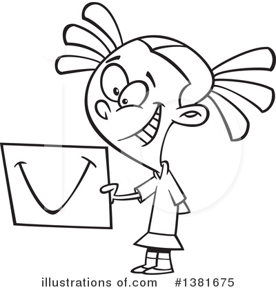 Royalty-Free (RF) Girl Clipart Illustration by toonaday - Stock Sample #1381675