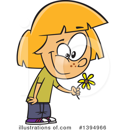 Picking Flowers Clipart #1394966 by toonaday