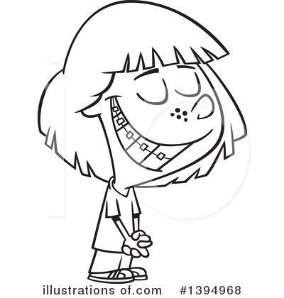 Royalty-Free (RF) Girl Clipart Illustration by toonaday - Stock Sample #1394968