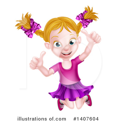Royalty-Free (RF) Girl Clipart Illustration by AtStockIllustration - Stock Sample #1407604