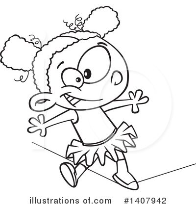 Royalty-Free (RF) Girl Clipart Illustration by toonaday - Stock Sample #1407942