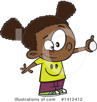 Royalty-Free (RF) Girl Clipart Illustration by toonaday - Stock Sample #1412412