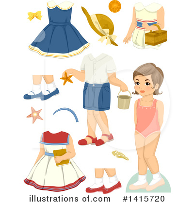 Royalty-Free (RF) Girl Clipart Illustration by BNP Design Studio - Stock Sample #1415720