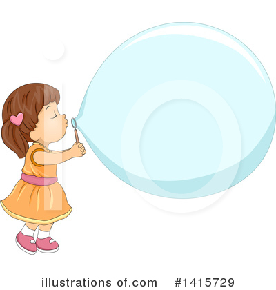 Blowing Bubbles Clipart #1415729 by BNP Design Studio