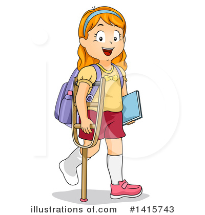 Crutches Clipart #1079156 - Illustration by Pams Clipart
