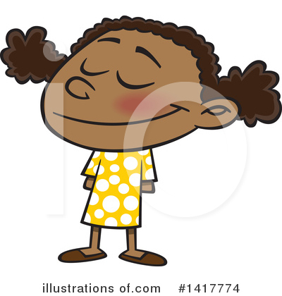 Royalty-Free (RF) Girl Clipart Illustration by toonaday - Stock Sample #1417774