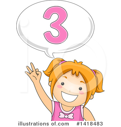Number Three Clipart #1418483 by BNP Design Studio