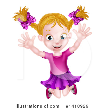 Royalty-Free (RF) Girl Clipart Illustration by AtStockIllustration - Stock Sample #1418929
