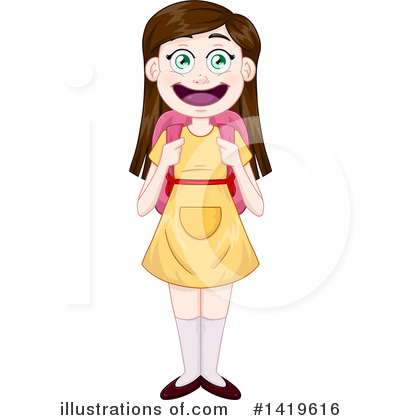Royalty-Free (RF) Girl Clipart Illustration by Liron Peer - Stock Sample #1419616