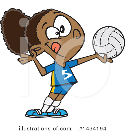 Volleyball Clipart #1434194 by toonaday