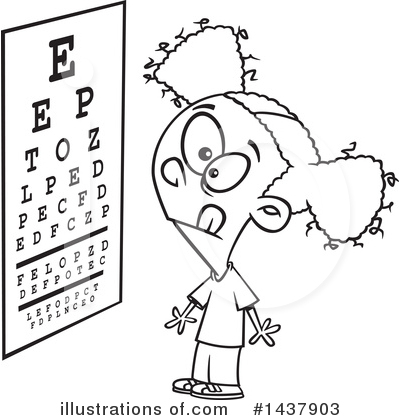 Eye Chart Clipart #1437903 by toonaday