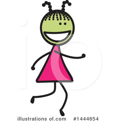 Royalty-Free (RF) Girl Clipart Illustration by ColorMagic - Stock Sample #1444654