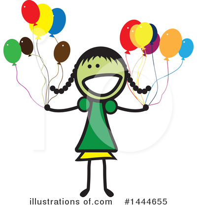 Royalty-Free (RF) Girl Clipart Illustration by ColorMagic - Stock Sample #1444655