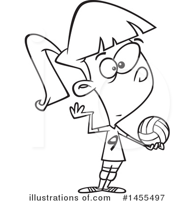 Volleyball Clipart #1455497 by toonaday
