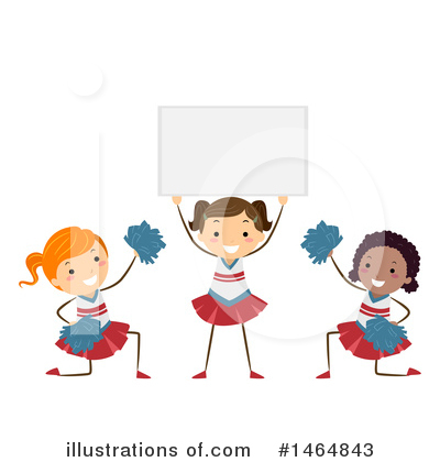 Cheerleaders Clipart #1464843 by BNP Design Studio