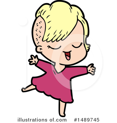 Royalty-Free (RF) Girl Clipart Illustration by lineartestpilot - Stock Sample #1489745