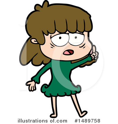 Royalty-Free (RF) Girl Clipart Illustration by lineartestpilot - Stock Sample #1489758
