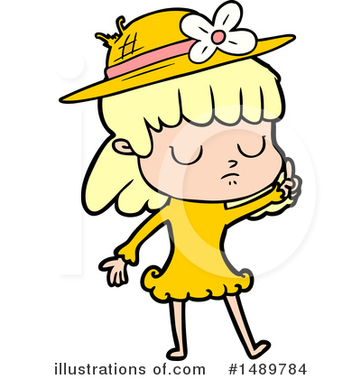 Royalty-Free (RF) Girl Clipart Illustration by lineartestpilot - Stock Sample #1489784