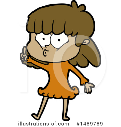 Royalty-Free (RF) Girl Clipart Illustration by lineartestpilot - Stock Sample #1489789