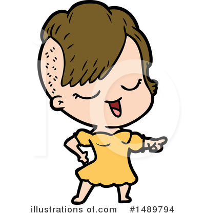 Royalty-Free (RF) Girl Clipart Illustration by lineartestpilot - Stock Sample #1489794