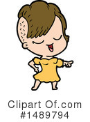 Girl Clipart #1489794 by lineartestpilot