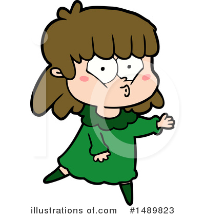 Royalty-Free (RF) Girl Clipart Illustration by lineartestpilot - Stock Sample #1489823