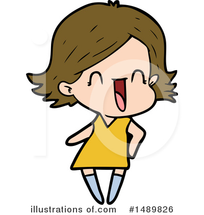 Royalty-Free (RF) Girl Clipart Illustration by lineartestpilot - Stock Sample #1489826