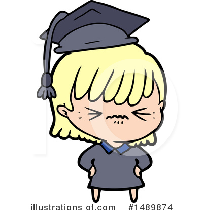 Royalty-Free (RF) Girl Clipart Illustration by lineartestpilot - Stock Sample #1489874