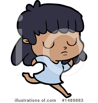 Royalty-Free (RF) Girl Clipart Illustration by lineartestpilot - Stock Sample #1489883