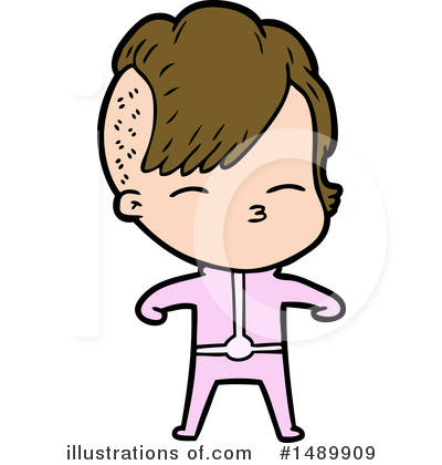 Royalty-Free (RF) Girl Clipart Illustration by lineartestpilot - Stock Sample #1489909