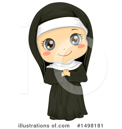 Nuns Clipart #1498181 by BNP Design Studio