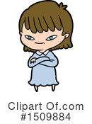 Girl Clipart #1509884 by lineartestpilot