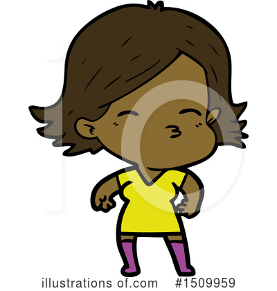 Royalty-Free (RF) Girl Clipart Illustration by lineartestpilot - Stock Sample #1509959