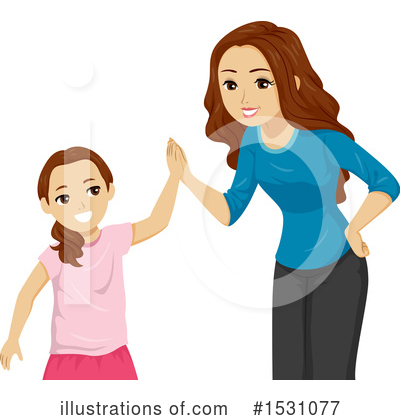 Sisters Clipart #1531077 by BNP Design Studio