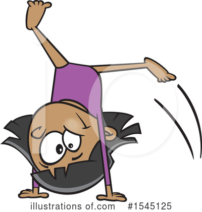 Gymnast Clipart #1545125 by toonaday