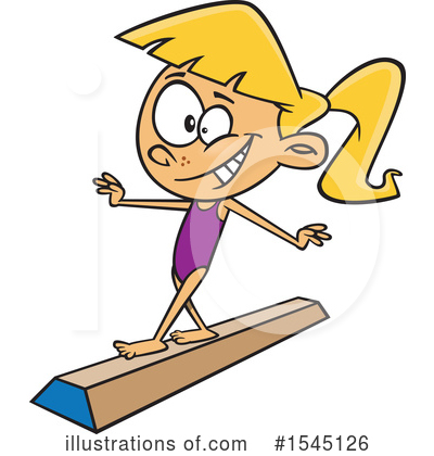 Gymnast Clipart #1545126 by toonaday