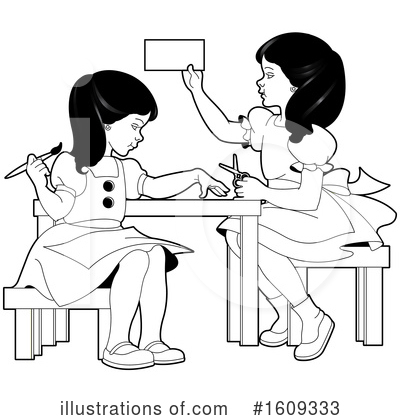 Royalty-Free (RF) Girl Clipart Illustration by Lal Perera - Stock Sample #1609333