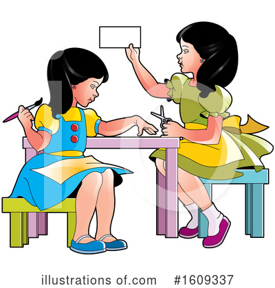Little Girl Clipart #1609337 by Lal Perera