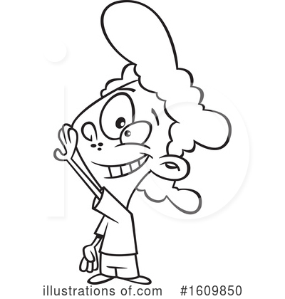 Royalty-Free (RF) Girl Clipart Illustration by toonaday - Stock Sample #1609850