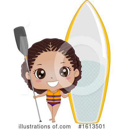 Paddle Boarding Clipart #1613501 by BNP Design Studio