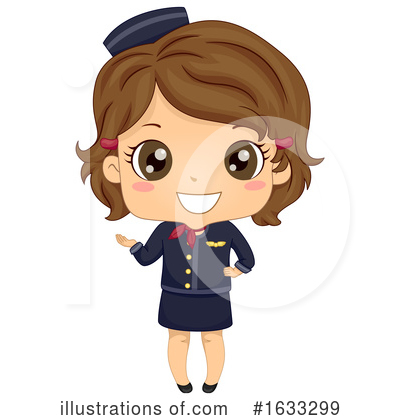 Flight Attendant Clipart #1633299 by BNP Design Studio