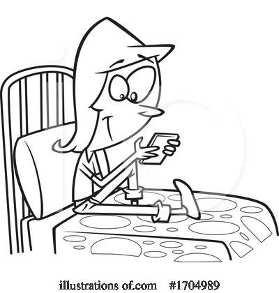 Texting Clipart #1704989 by toonaday