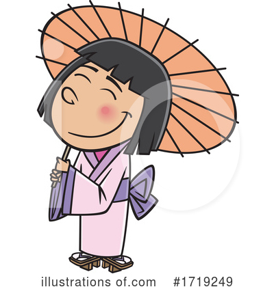 Japanese Girl Clipart #1719249 by toonaday