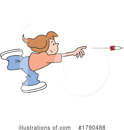 Throwing Clipart #1790488 by Johnny Sajem