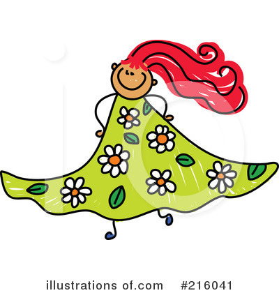 Royalty-Free (RF) Girl Clipart Illustration by Prawny - Stock Sample #216041