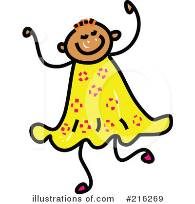 Royalty-Free (RF) Girl Clipart Illustration by Prawny - Stock Sample #216269