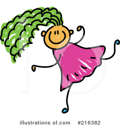 Royalty-Free (RF) Girl Clipart Illustration by Prawny - Stock Sample #216382