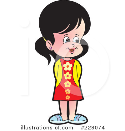Royalty-Free (RF) Girl Clipart Illustration by Lal Perera - Stock Sample #228074