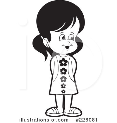 Royalty-Free (RF) Girl Clipart Illustration by Lal Perera - Stock Sample #228081