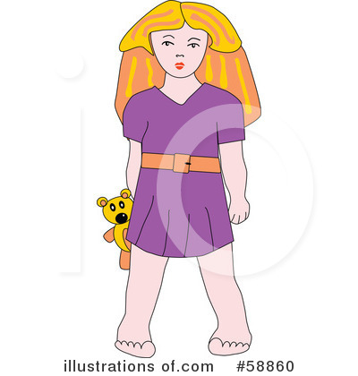 Royalty-Free (RF) Girl Clipart Illustration by kaycee - Stock Sample #58860